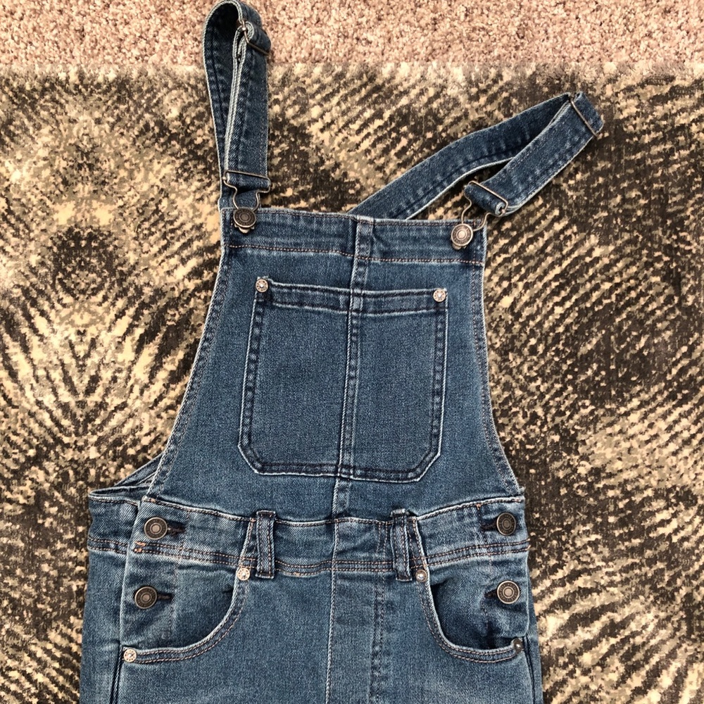 Skinny leg overalls